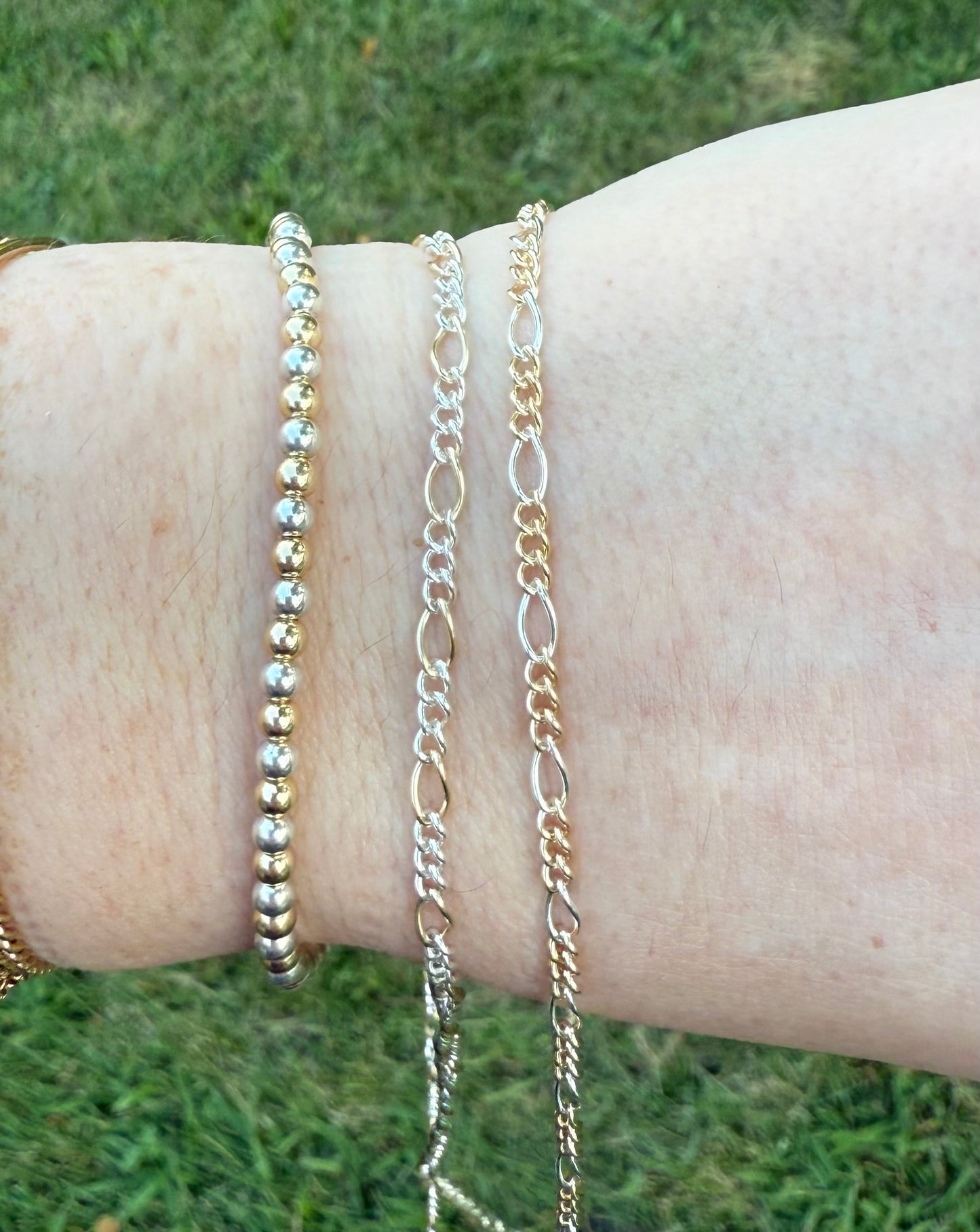 Figaro Chain (Mixed Metals)